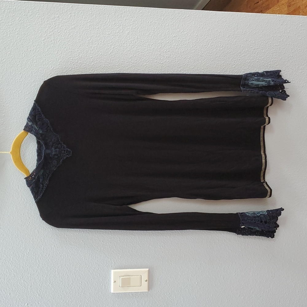 Scrapbook Victorian Lacy Long Sleeve Top - Picture 7 of 9